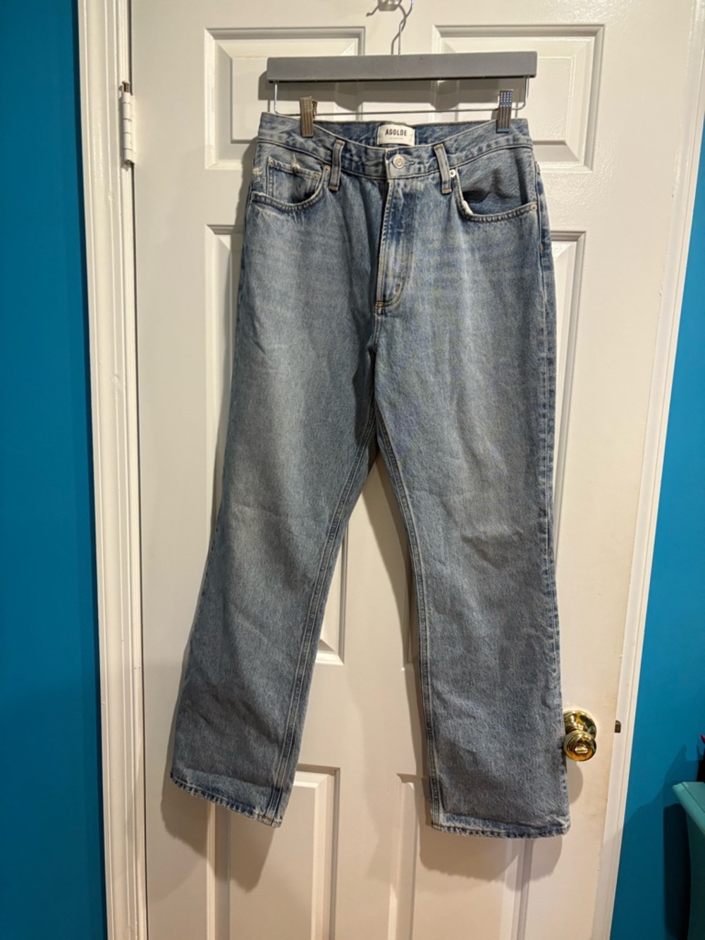 Agolde Vintage High Rise boot blue jeans sz 29 - Picture 2 of 7